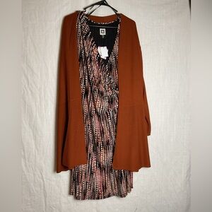 Anne Klein Woman Dress WITH Cardigan